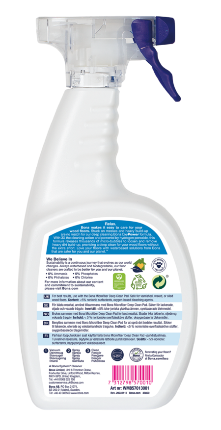 Bona OxyPower® Wood Floor Deep Cleaner
