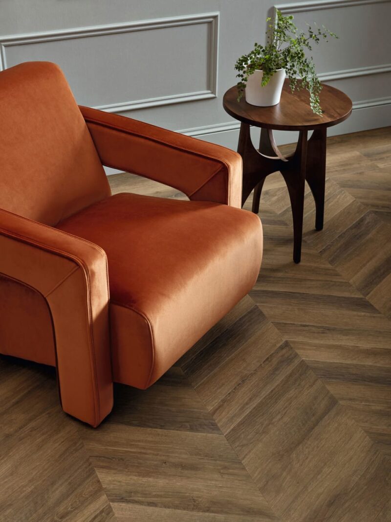 Vinil | Furrowed Oak in Chevron